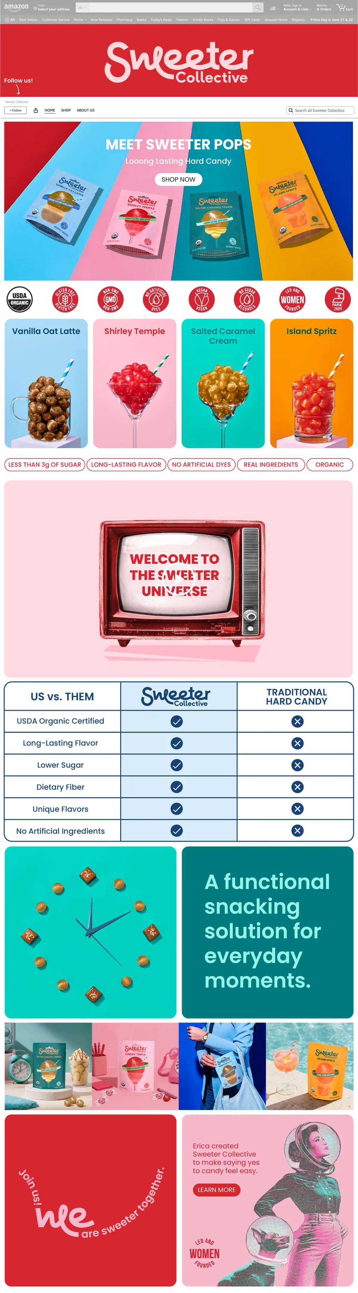 Sweeter Pops Amazon Page — Sweeter Collective